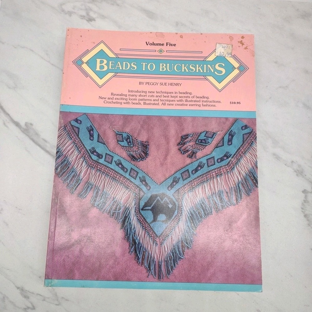 Beads To Buckskins Beading Patterns Designs Techniques Native American Lot Of 7 - Picture 6 of 16